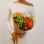 Розы оранжевые